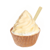 Premium Dip White Chocolate,Soft Ice Corner,Angelo,Good Choice;Small 3,50 - Large 4,00