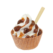 Sorbet Rum-Rozijnen,Soft Ice Corner,Angelo,Good Choice; 3,85